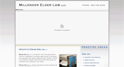 Desktop Screenshot of millenderelderlaw.com